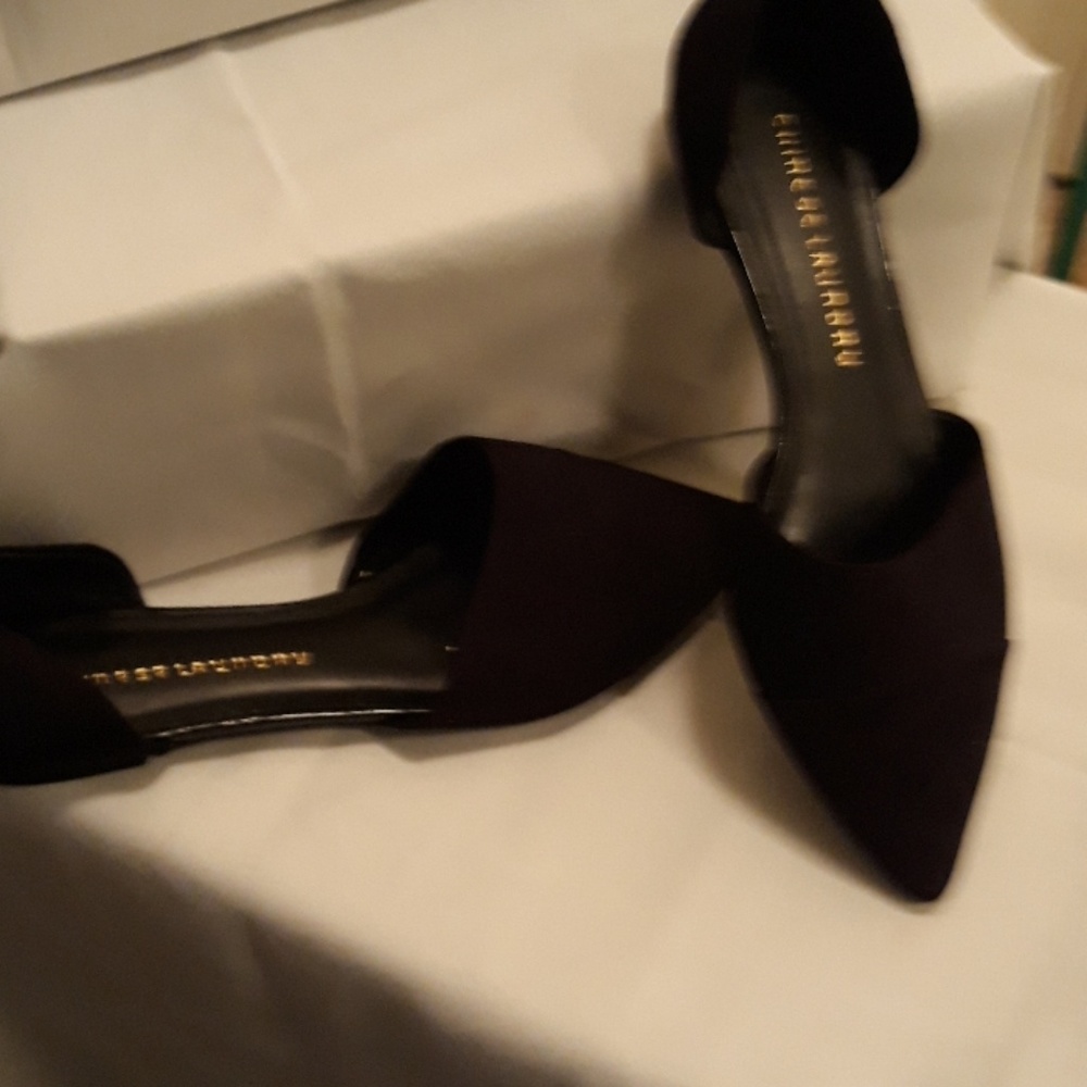 Black D'orsay flats